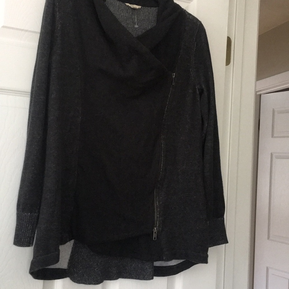 Eileen Fisher moto zipper sweater jacket- NFS do not buy.